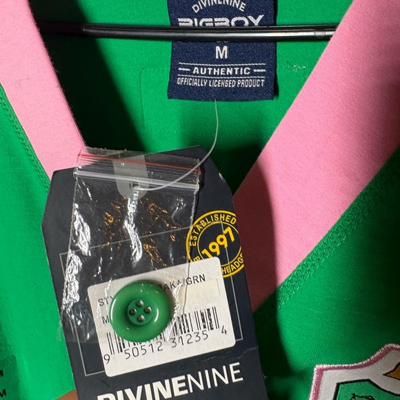{NWT} BIGBOY Green and Pink Cardigan with Embroidery - Picture 4 of 7
